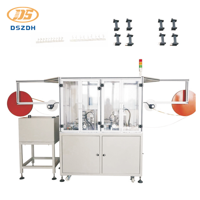 Máquina automática de montagem de pinos de estrutura de relé