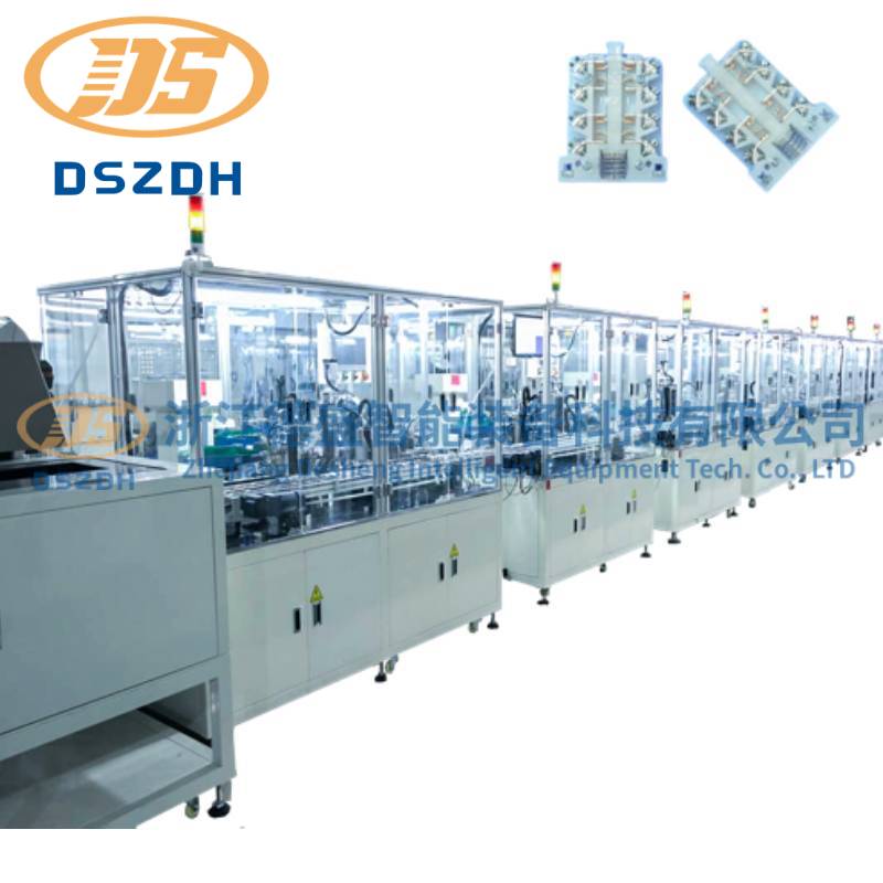 Linha de montagem automática de interruptores de limite