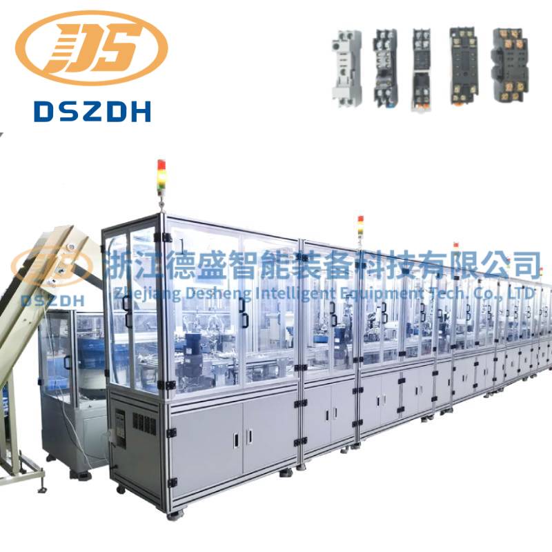 Linha de produção automática de soquete de relé